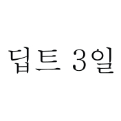 딥트 3일